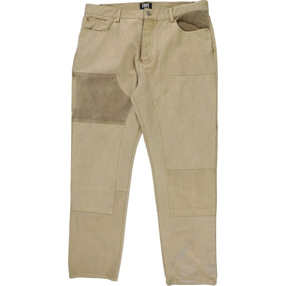 Frye Mens 5 Pocket Regular Straight Leg Jeans, Brown, 38W x 32L, DM